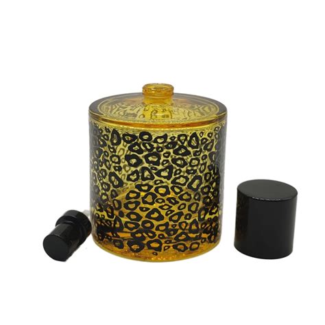 perfume animal print bottle.